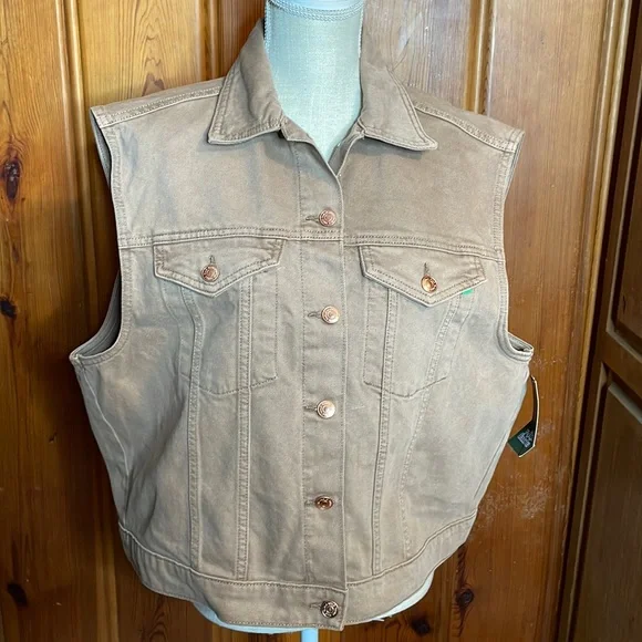NWT Wild Fable Denim Vest - Picture 2 of 10